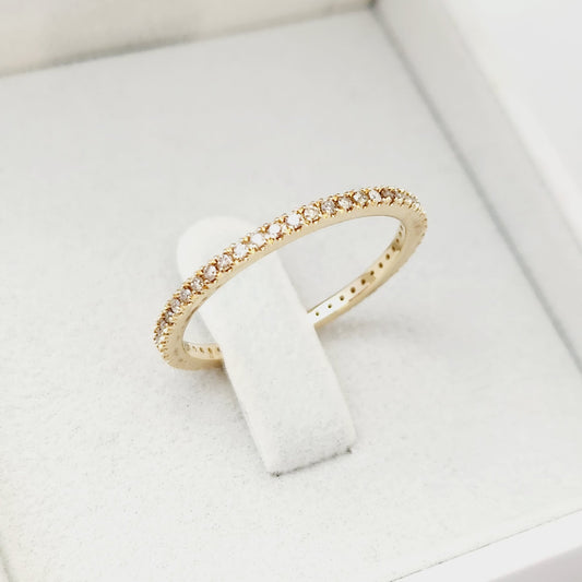 טבעת אטרניטי זהב צהוב 0.32 קראט