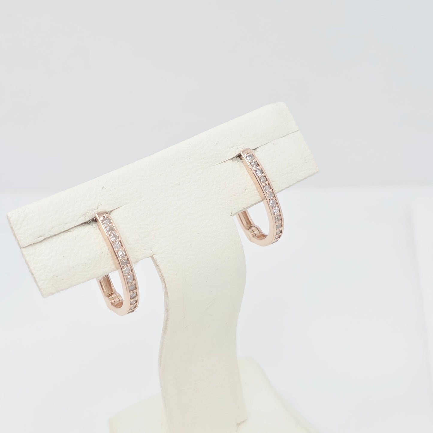 עגילי רוז גולד 0.12 קראט