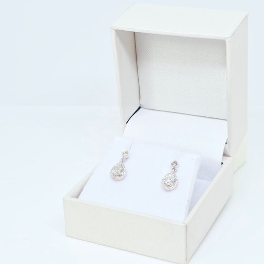 עגילי טיפה 0.74 קראט